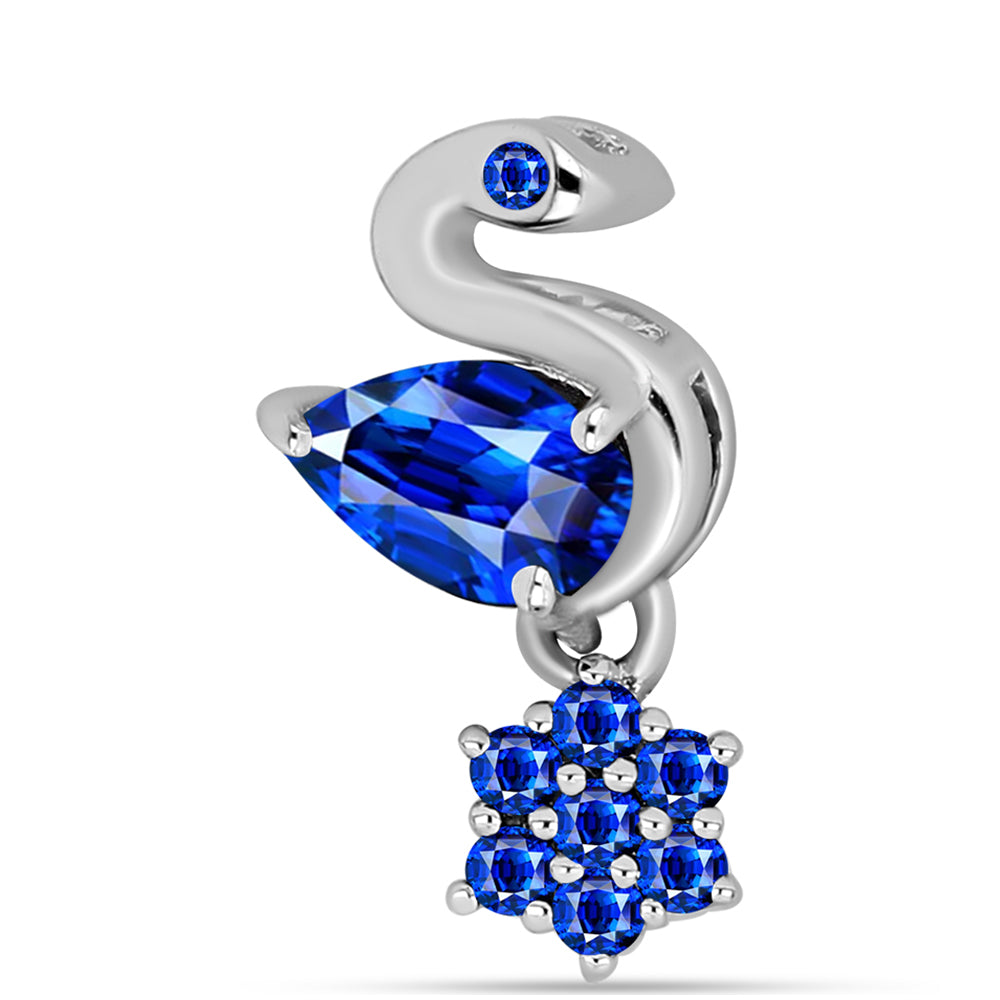 Stříbrný Přívěsek s Australským Modrým Safírem 1 