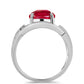 Stříbrný Prsten s Červeným Achátem