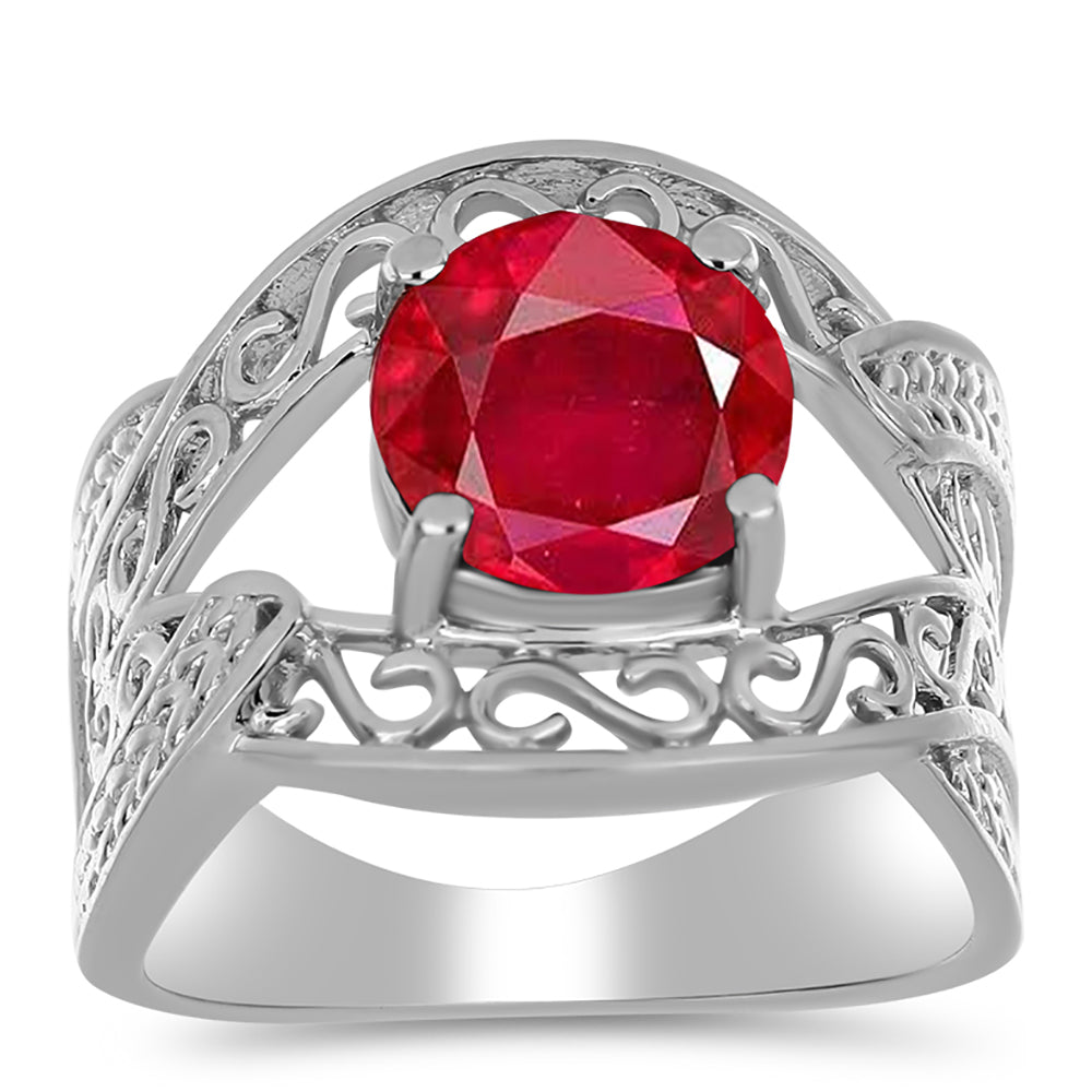 Stříbrný Prsten s Červeným Achátem