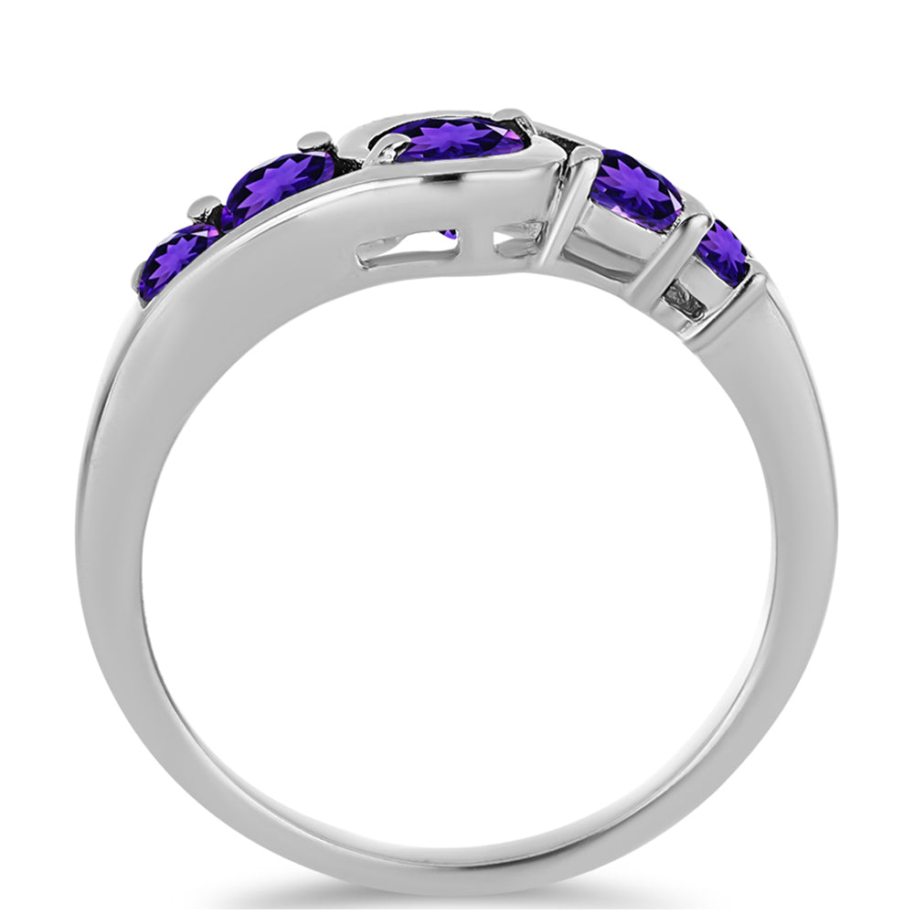 Stříbrný Prsten s Marockým Ametystem 2 