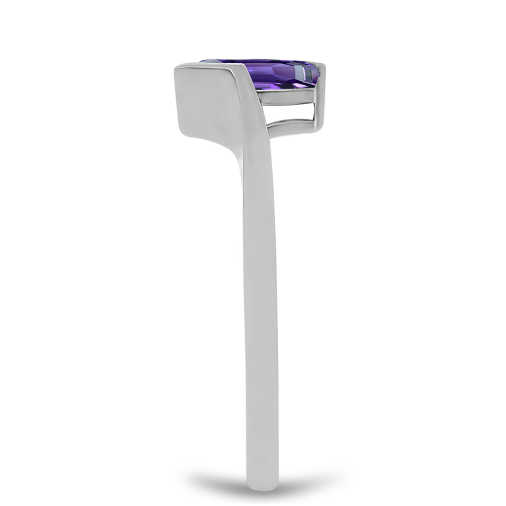 Stříbrný Prsten s Marockým Ametystem 4 