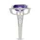 Stříbrný Prsten s Marockým Ametystem