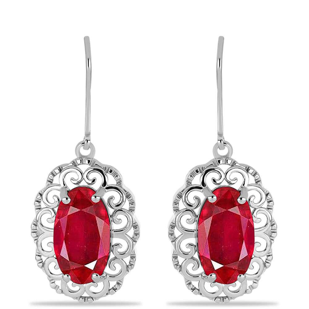 Stříbrné Náušnice s Červeným Achátem