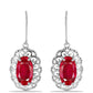 Stříbrné Náušnice s Červeným Achátem