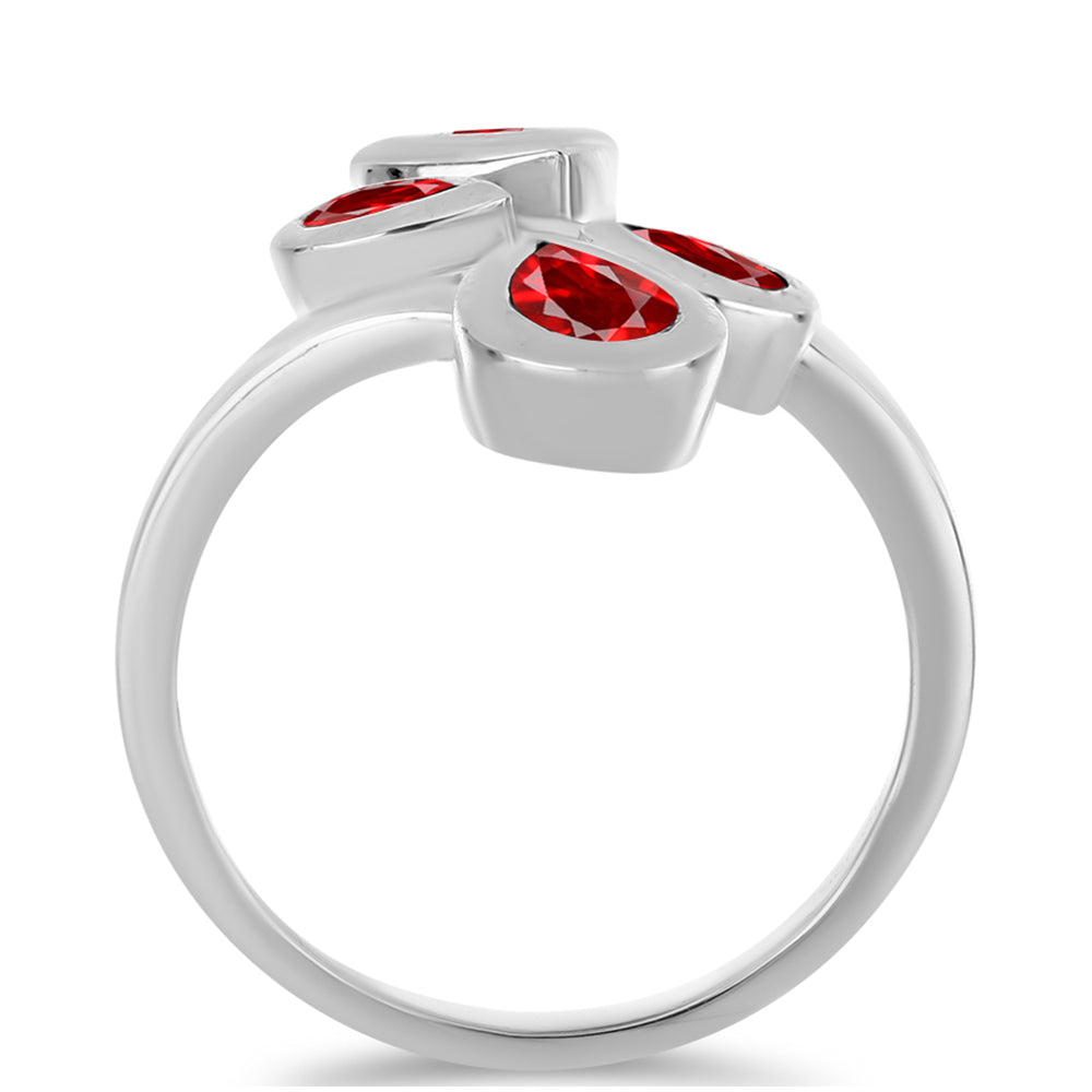 Stříbro 925/1000 - Prsten s Červeným Achátem - Karátové číslo: 1.88. přibližná hmotnost: 4.3 gramů 2 