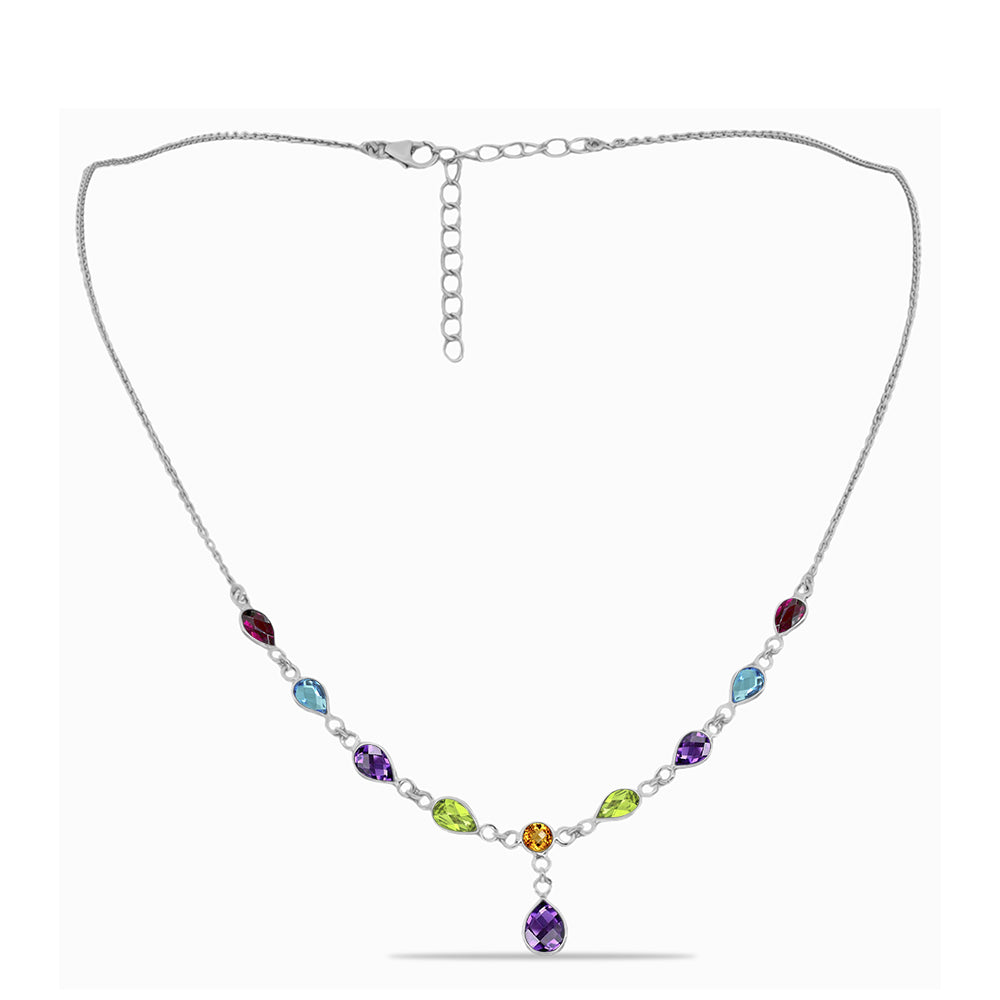 Stříbrný Náhrdelník s Marockým Ametystem 1 