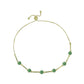 Pozlacený Stříbrný Náramek s Brazilským Smaragdem