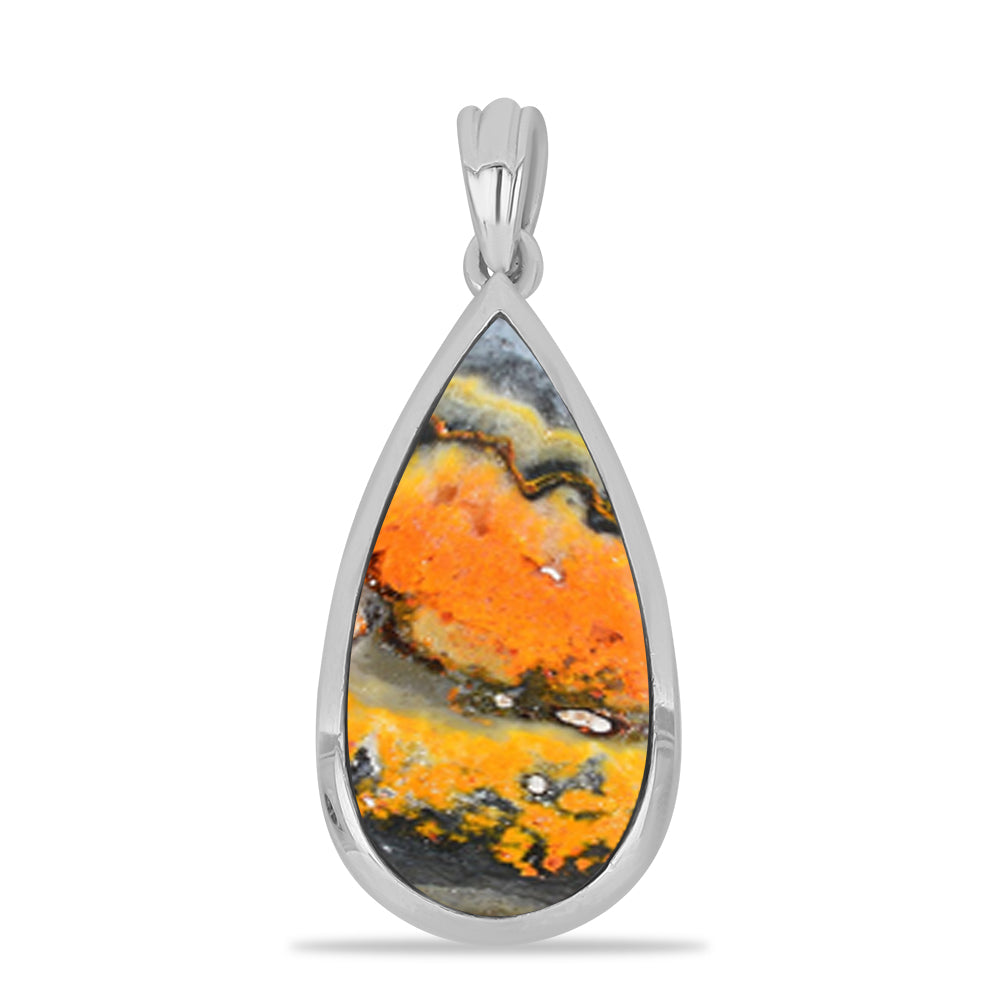 Stříbrný Přívěsek s Bumble Bee Jaspisem 1 