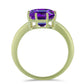 Pozlacený Stříbrný Prsten s Marockým Ametystem