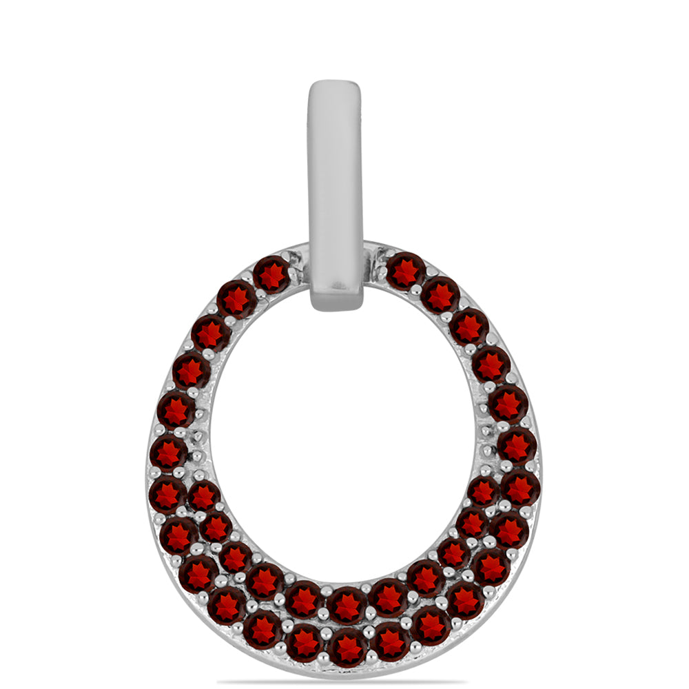 Stříbrný Přívěsek s Bartonským Granátem