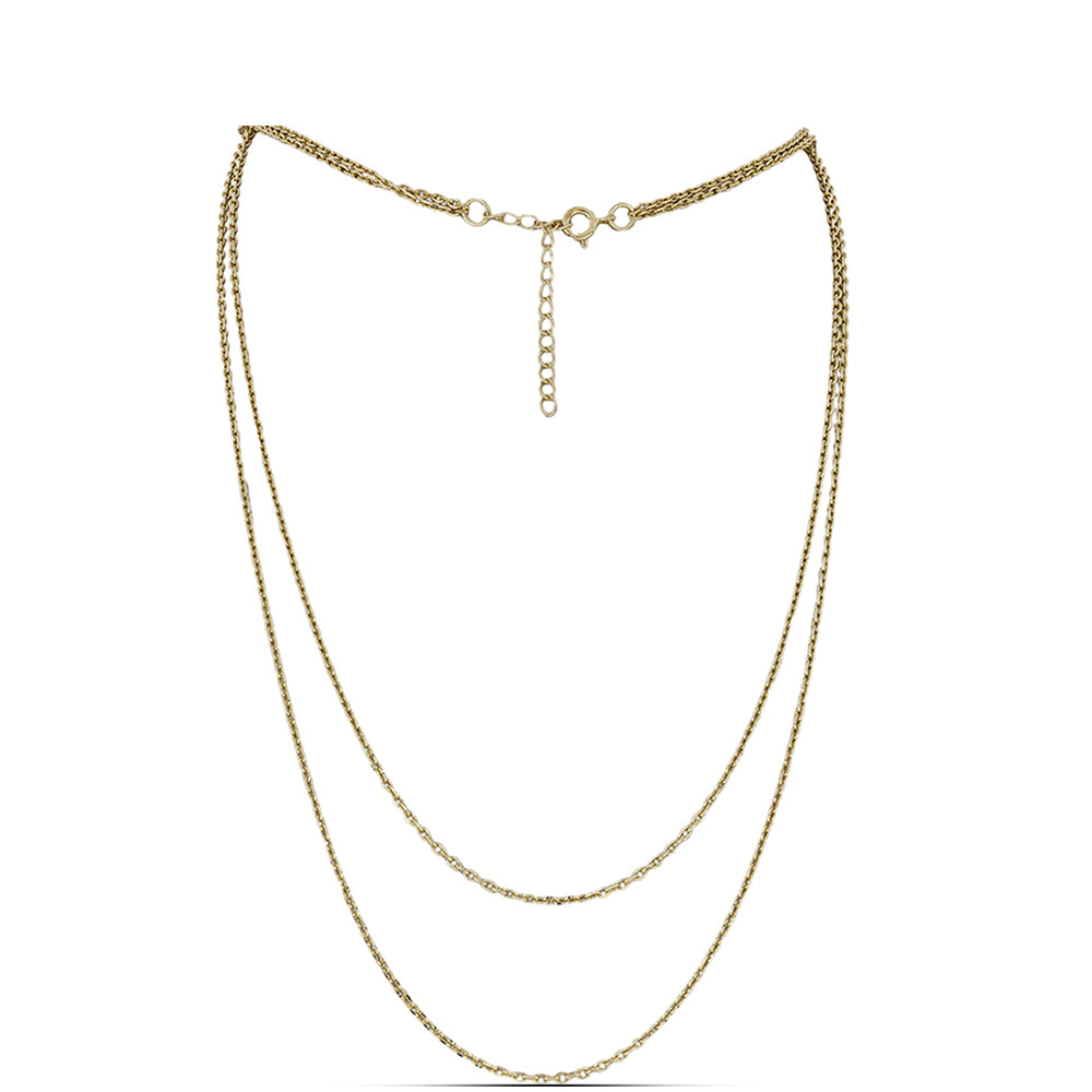 Pozlacený Stříbrný Řetízek ( Náhrdelník ) 1 