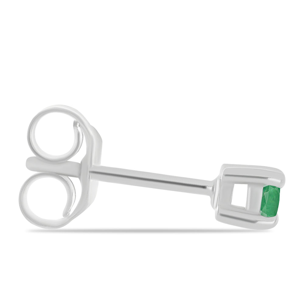 Stříbro 925/1000 - Sada s Brazilským Smaragdem - Karátové číslo: 0.43. přibližná hmotnost: 2.54 gramů ( Náušnice+Prsten+Přívěsek ) 5 