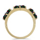 Pozlacený Stříbrný Prsten s Půlnočně Černým Etiopským Opálem z Lega Dembi
