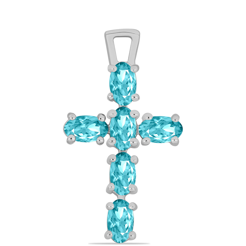 Stříbro 925/1000 - Přívěsek s Paraiba Křemenem - Karátové číslo: 1.13. přibližná hmotnost: 1.43 gramů 1 