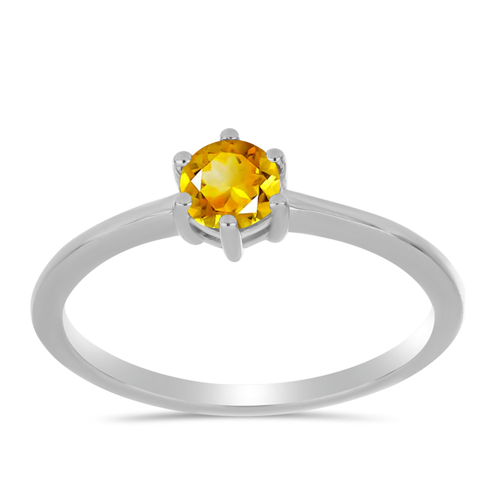 Stříbro 925/1000 - Sada s Uralským Citrínem - Karátové číslo: 1.35. přibližná hmotnost: 2.98 gramů ( Náušnice+Prsten )