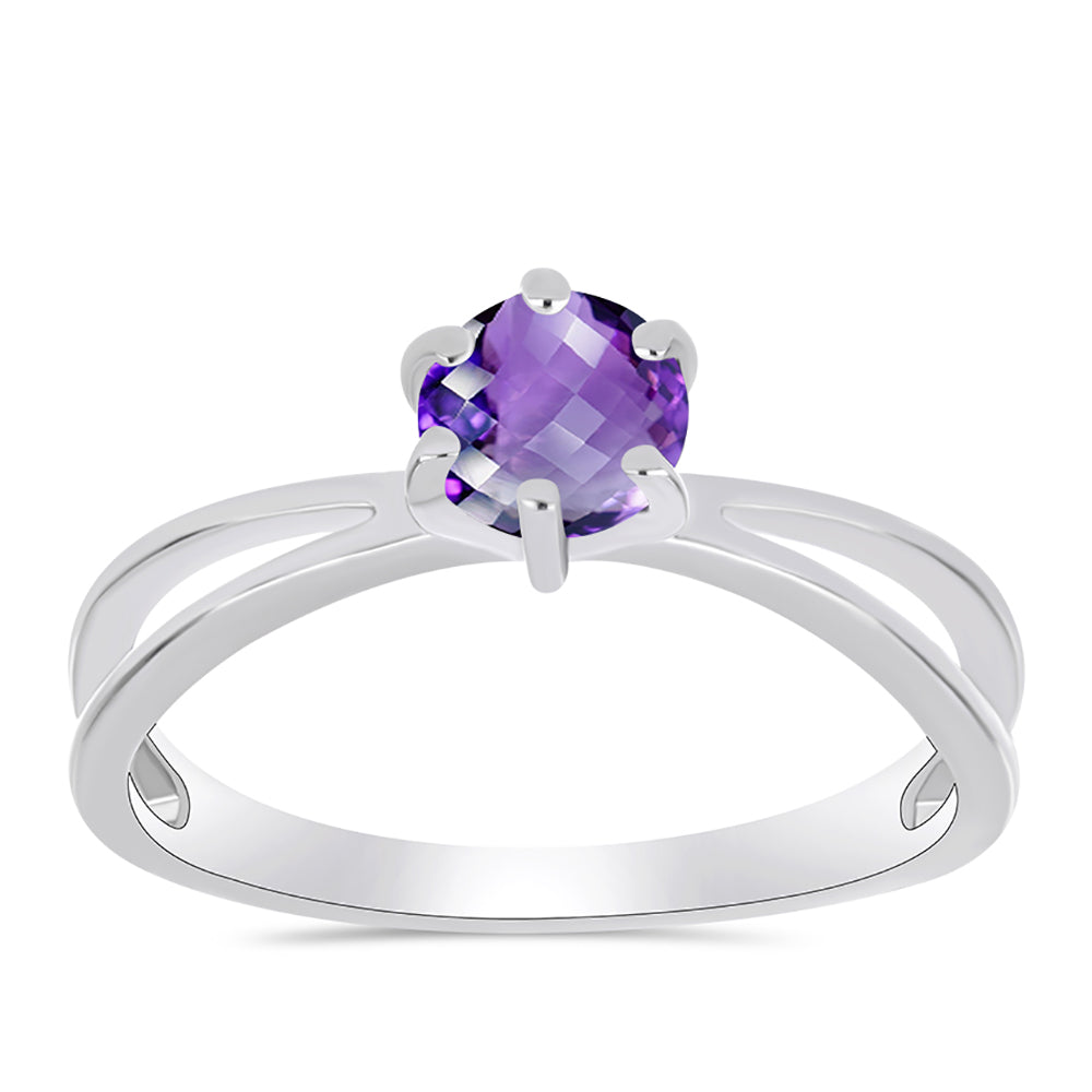 Stříbro 925/1000 - Prsten s Marockým Ametystem - Karátové číslo: 0.77. přibližná hmotnost: 2.17 gramů 3 