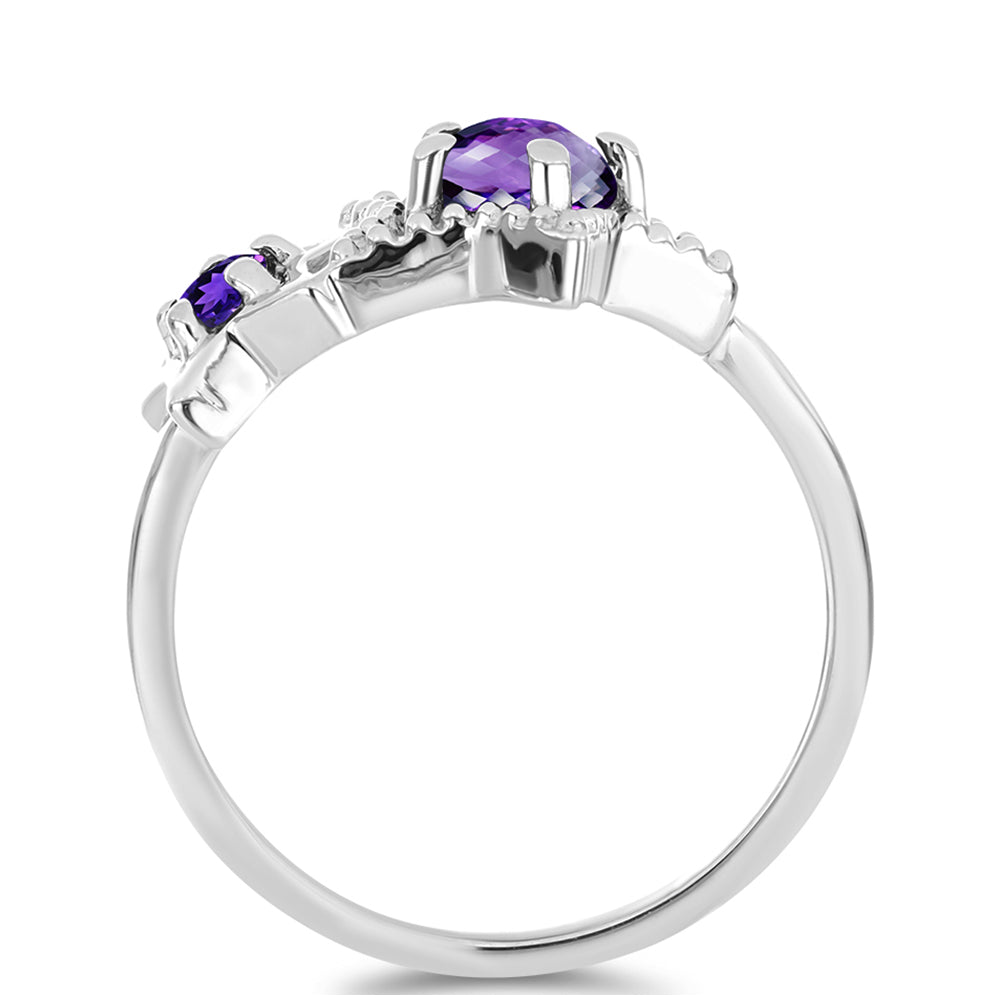 Stříbro 925/1000 - Prsten s Marockým Ametystem - Karátové číslo: 0.54. přibližná hmotnost: 2.71 gramů 2 