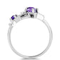 Stříbro 925/1000 - Prsten s Marockým Ametystem - Karátové číslo: 0.54. přibližná hmotnost: 2.71 gramů
