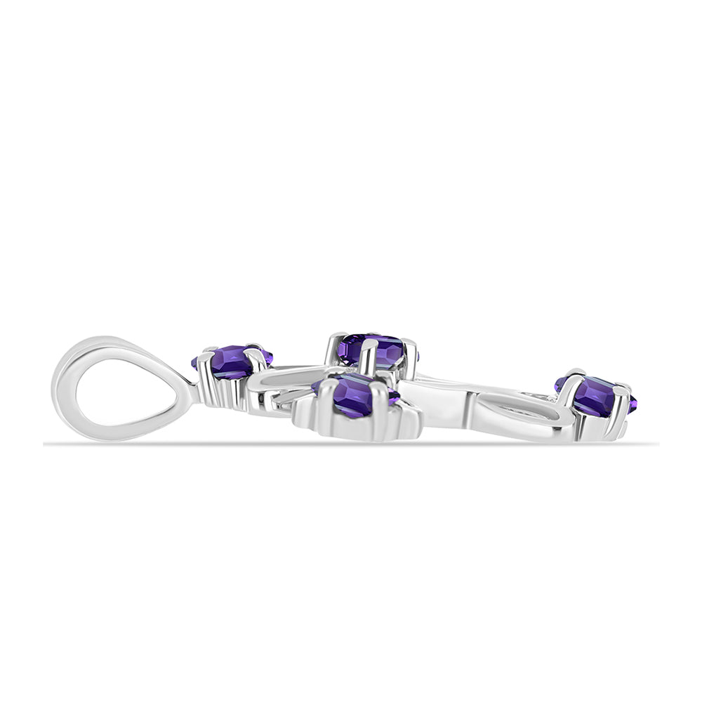 Stříbro 925/1000 - Přívěsek s Marockým Ametystem - Karátové číslo: 0.71. přibližná hmotnost: 1.87 gramů 2 