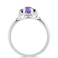 Stříbro 925/1000 - Prsten s Marockým Ametystem - Karátové číslo: 1.77. přibližná hmotnost: 2.86 gramů