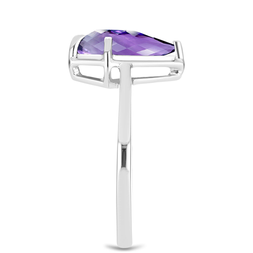 Stříbro 925/1000 - Prsten s Marockým Ametystem - Karátové číslo: 1.77. přibližná hmotnost: 2.86 gramů 4 