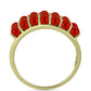 Pozlacený Stříbrný Prsten s Červená sladkovodní Perlou