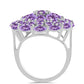 Stříbrný Prsten s Rose de France Ametystem
