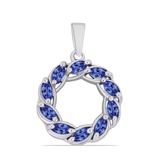 Stříbrný Přívěsek s Tanzanitem