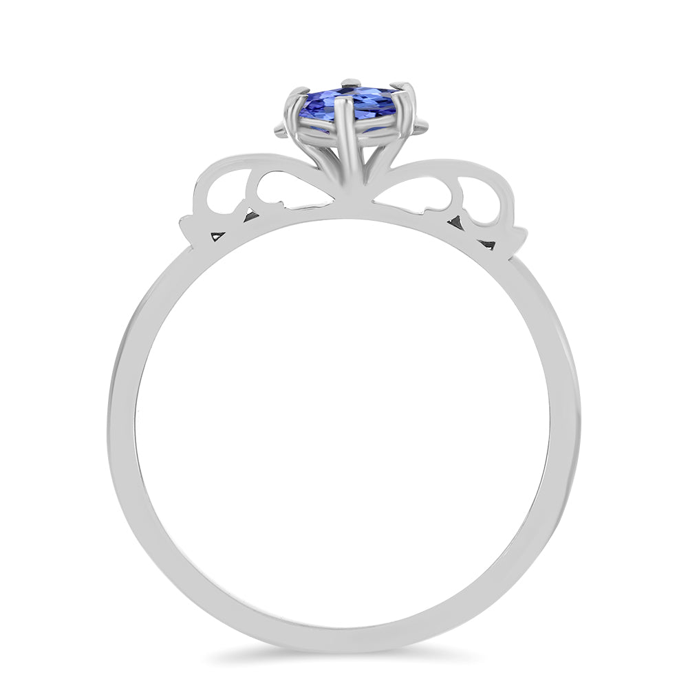 Stříbrný Prsten s Tanzanitem 2 