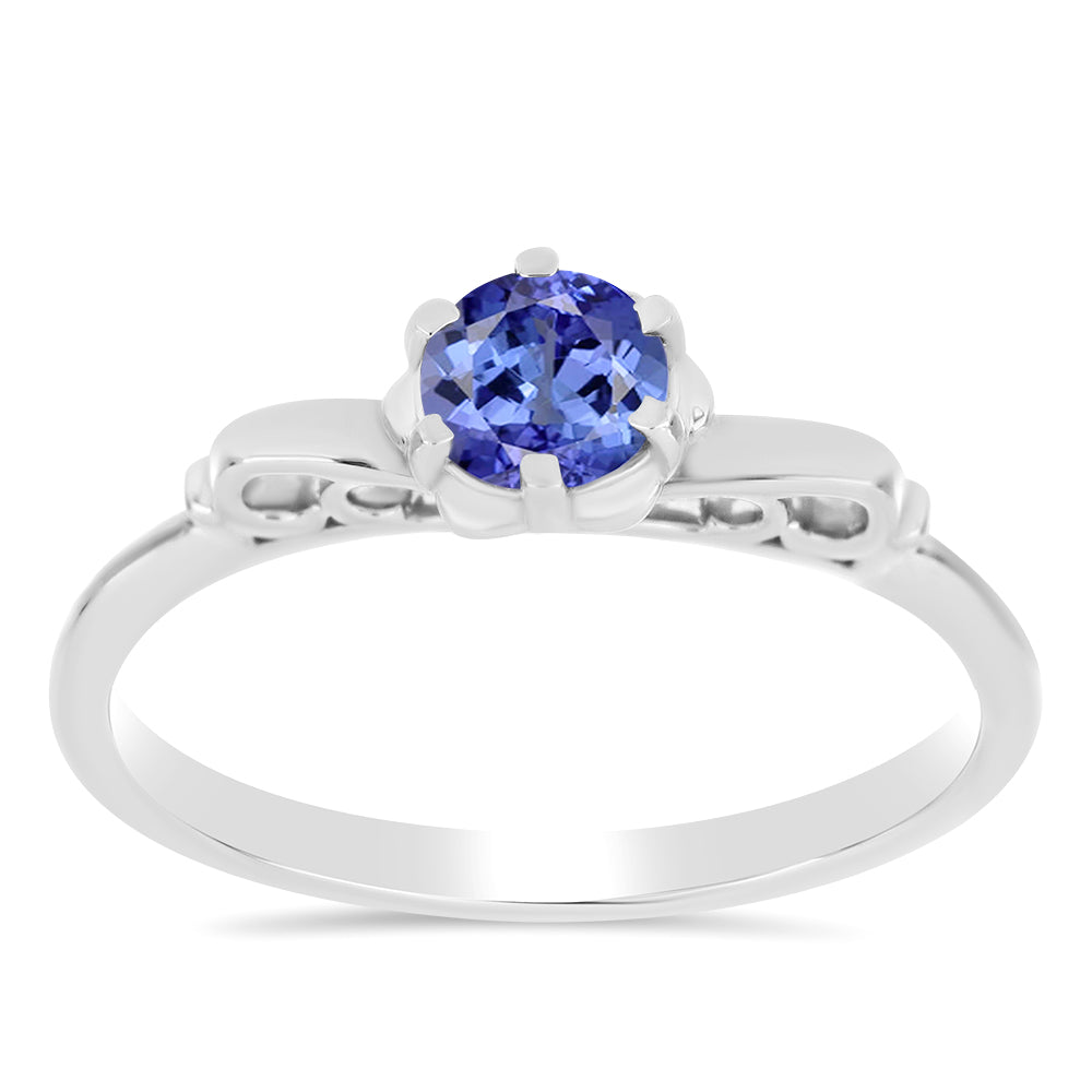 Stříbrný Prsten s Tanzanitem 3 