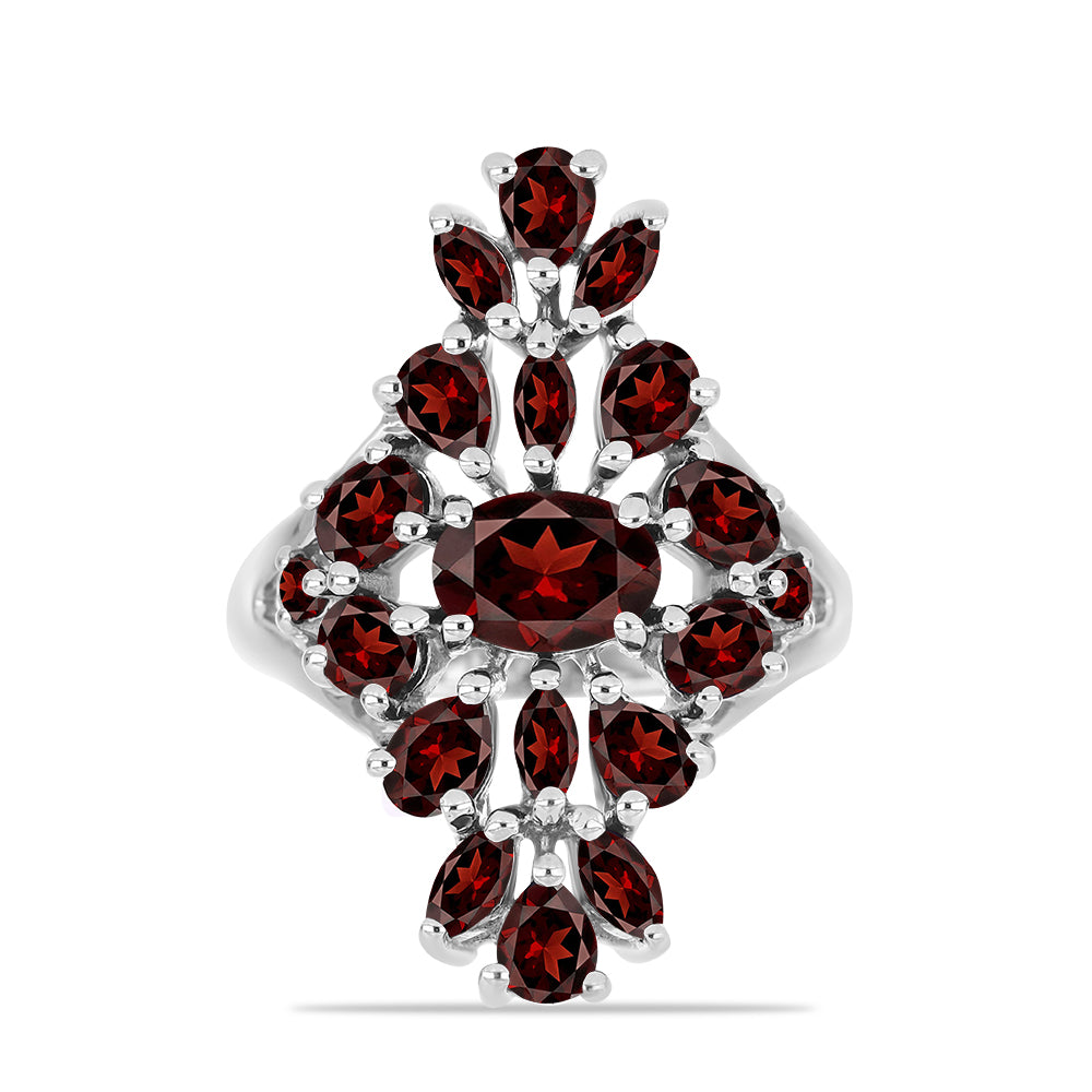 Stříbrný Prsten s Bartonským Granátem