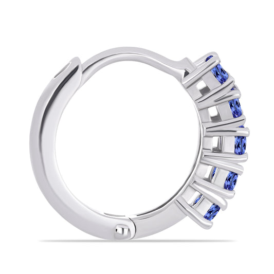 Stříbrné Náušnice s Tanzanitem