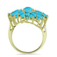 Pozlacený Stříbrný Prsten s Tyrkysem Sleeping Beauty