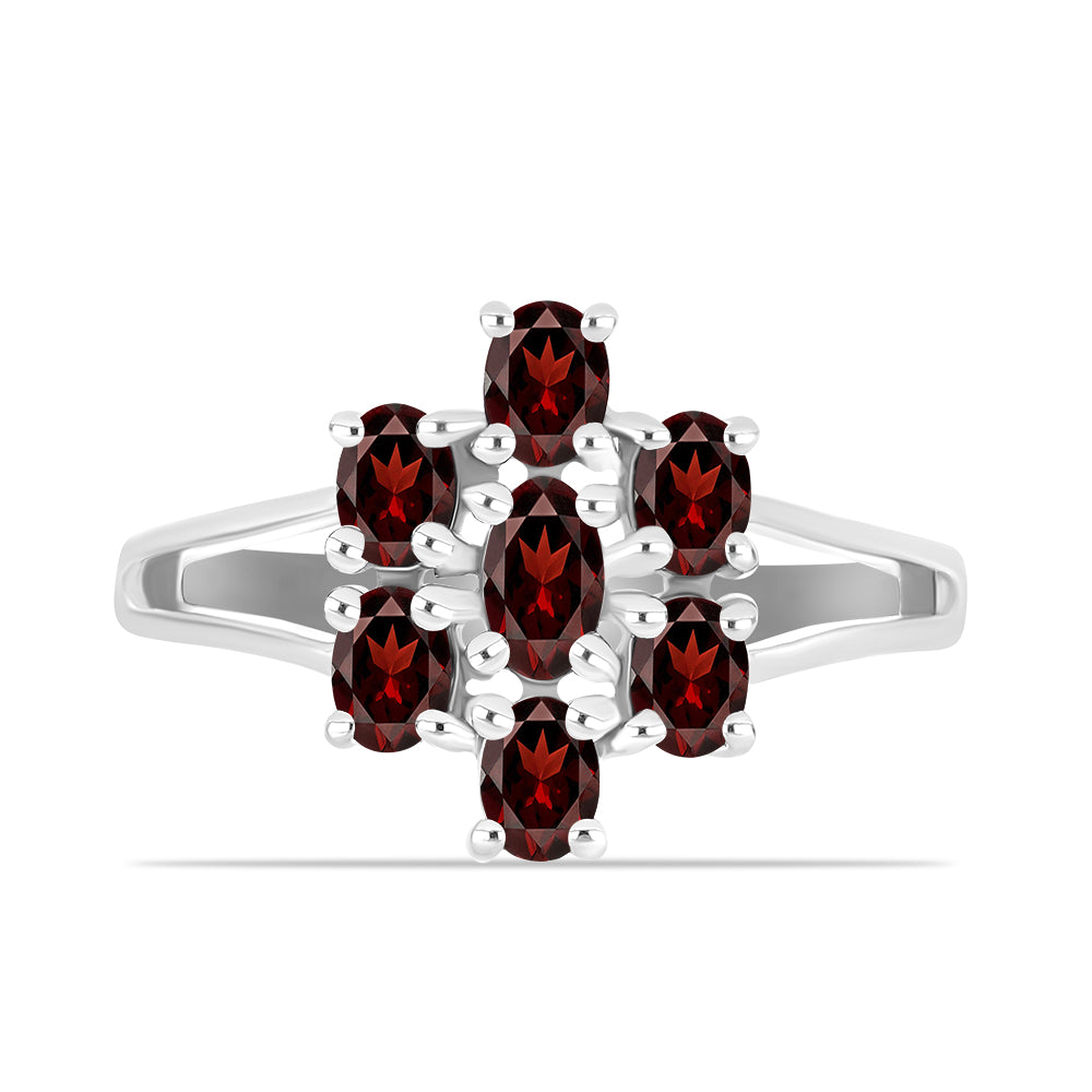 Stříbrný Prsten s Bartonským Granátem 1 