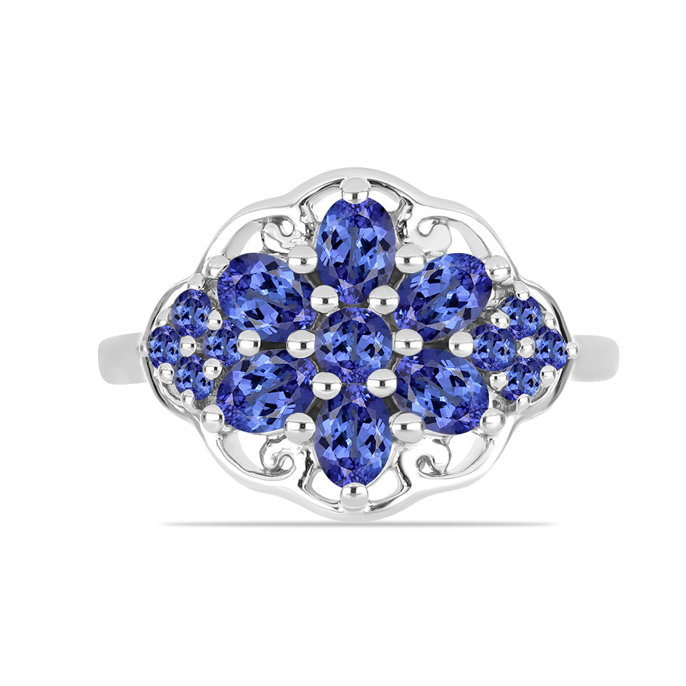 Stříbrný Prsten s Tanzanitem 1 