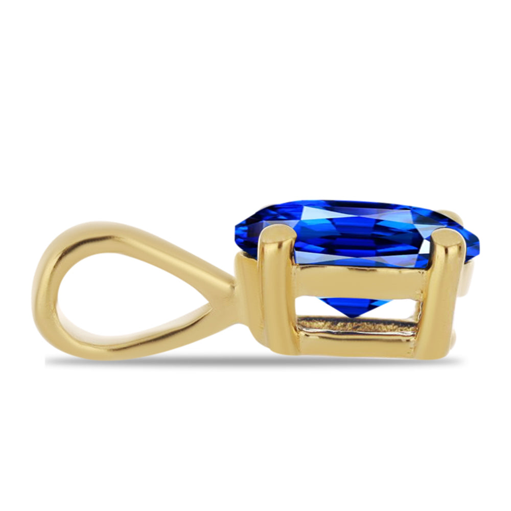 Pozlacené Stříbro 925/1000 - Sada s Umělým Rubínem a Umělým Smaragdem - Karátové číslo: 2.82. přibližná hmotnost: 1.8 gramů ( Přívěsek )