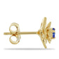 Pozlacené Stříbrné Náušnice s Tanzanitem