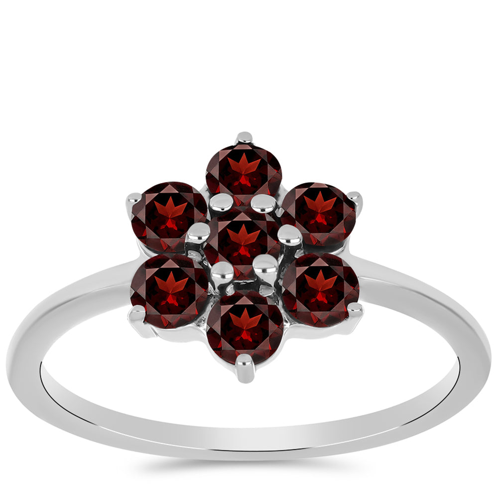 Stříbrný Prsten s Bartonským Granátem 3 