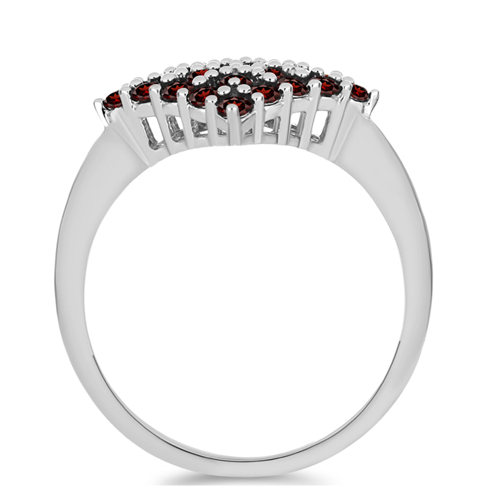 Stříbro 925/1000 - Prsten s Bartonským Granátem - Karátové číslo: 1.13. přibližná hmotnost: 3.13 gramů 2 