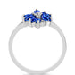 Stříbrný Prsten s Australským Modrým Safírem