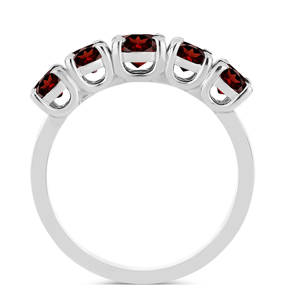 Stříbro 925/1000 - Prsten s Bartonským Granátem - Karátové číslo: 1.92. přibližná hmotnost: 2.82 gramů 2 
