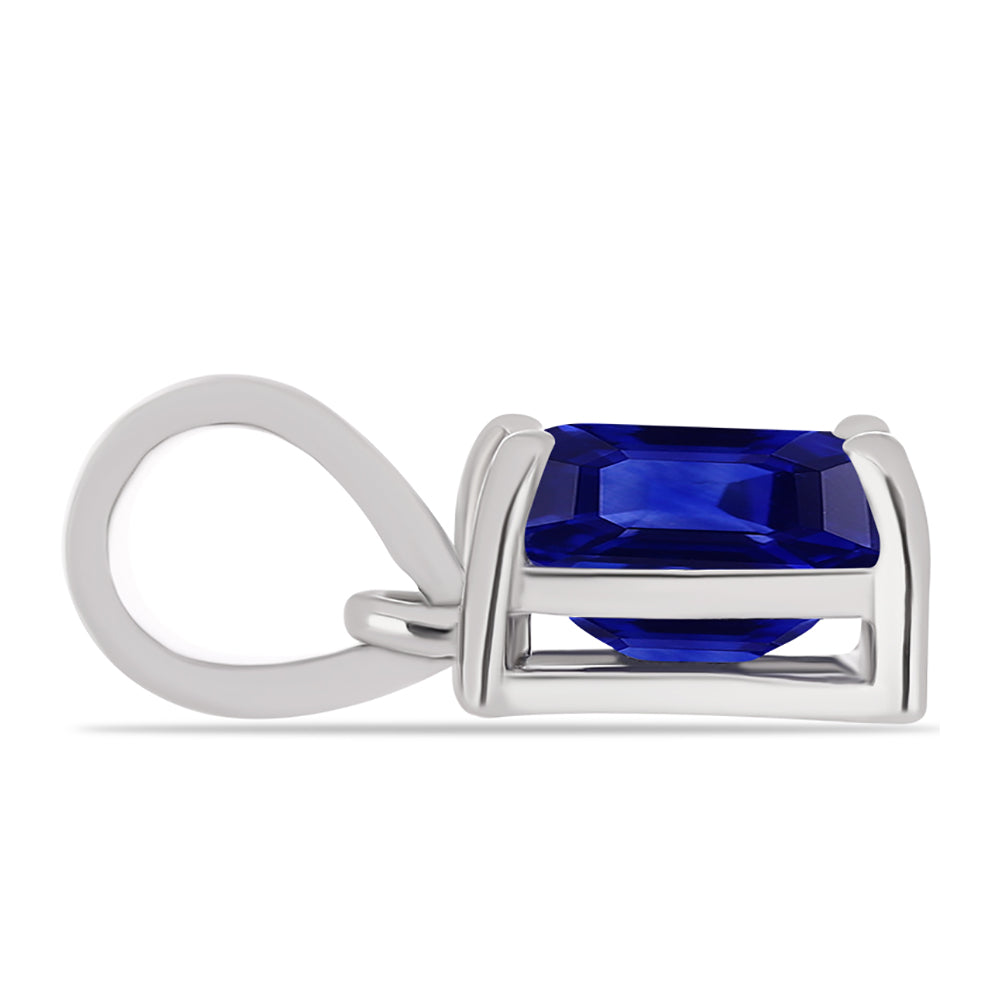 Stříbro 925/1000 - Přívěsek s Australským Modrým Safírem - Karátové číslo: 1.53. přibližná hmotnost: 1.05 gramů 2 