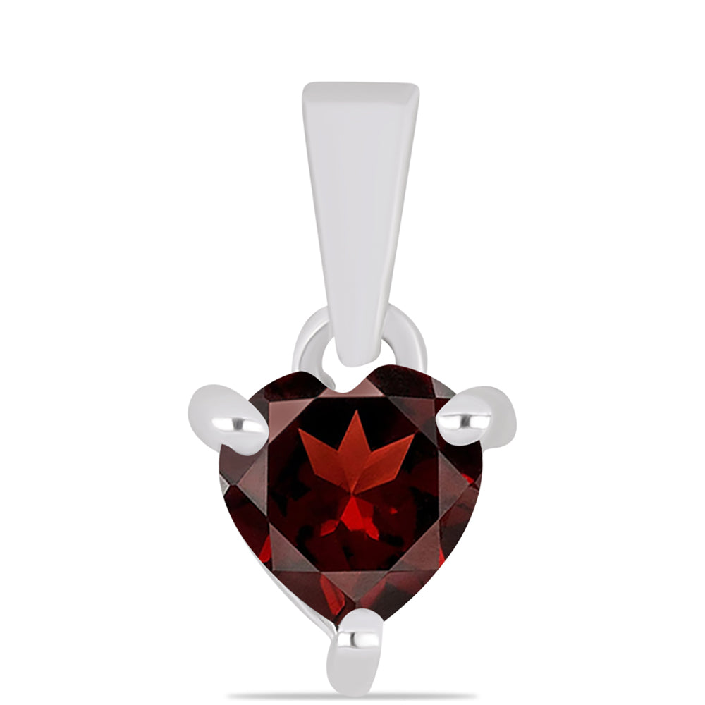 Stříbro 925/1000 - Přívěsek s Bartonským Granátem - Karátové číslo: 0.55. přibližná hmotnost: 0.58 gramů 1 