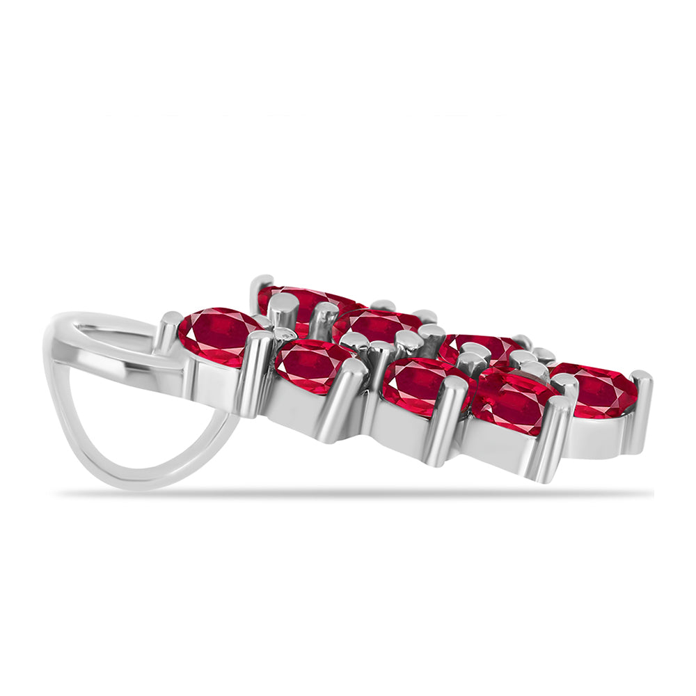 Stříbro 925/1000 - Přívěsek s Madagaskarským Rubínem - Karátové číslo: 1.78. přibližná hmotnost: 1.87 gramů 2 