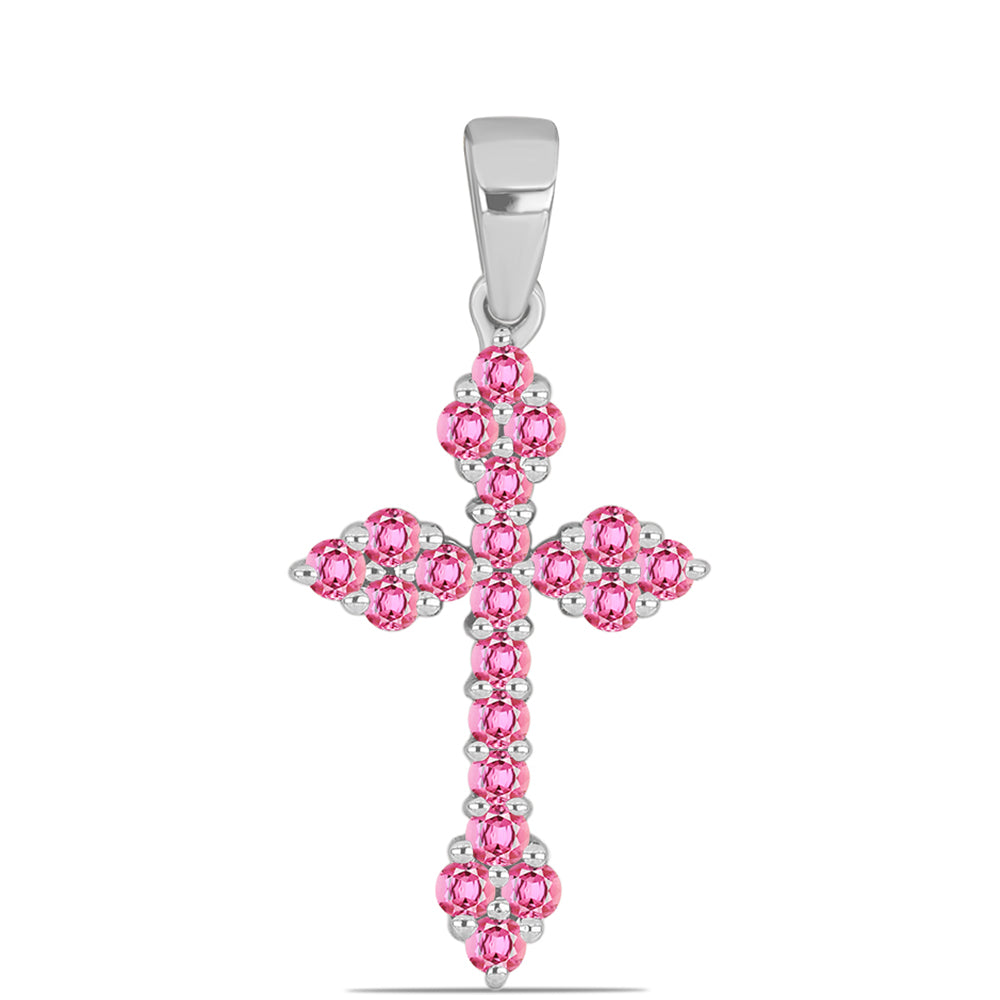 Stříbro 925/1000 - Přívěsek s Růžovým Turmalínem z Pelmadulla - Karátové číslo: 0.83. přibližná hmotnost: 1.67 gramů