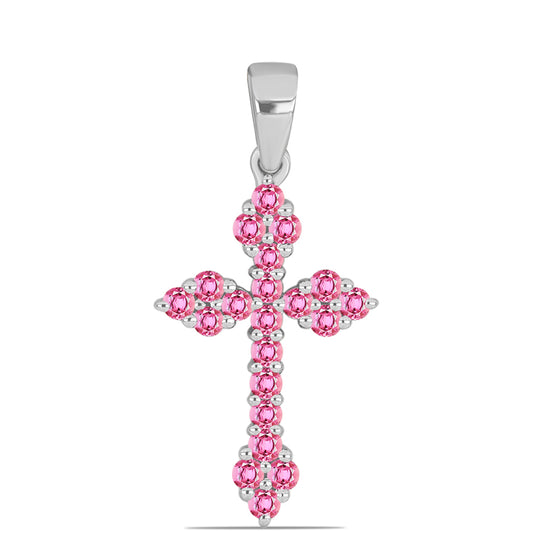 Stříbro 925/1000 - Přívěsek s Růžovým Turmalínem z Pelmadulla - Karátové číslo: 0.83. přibližná hmotnost: 1.67 gramů