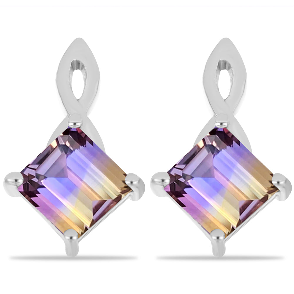 Stříbrné Náušnice s Anahi Ametrínem 1 