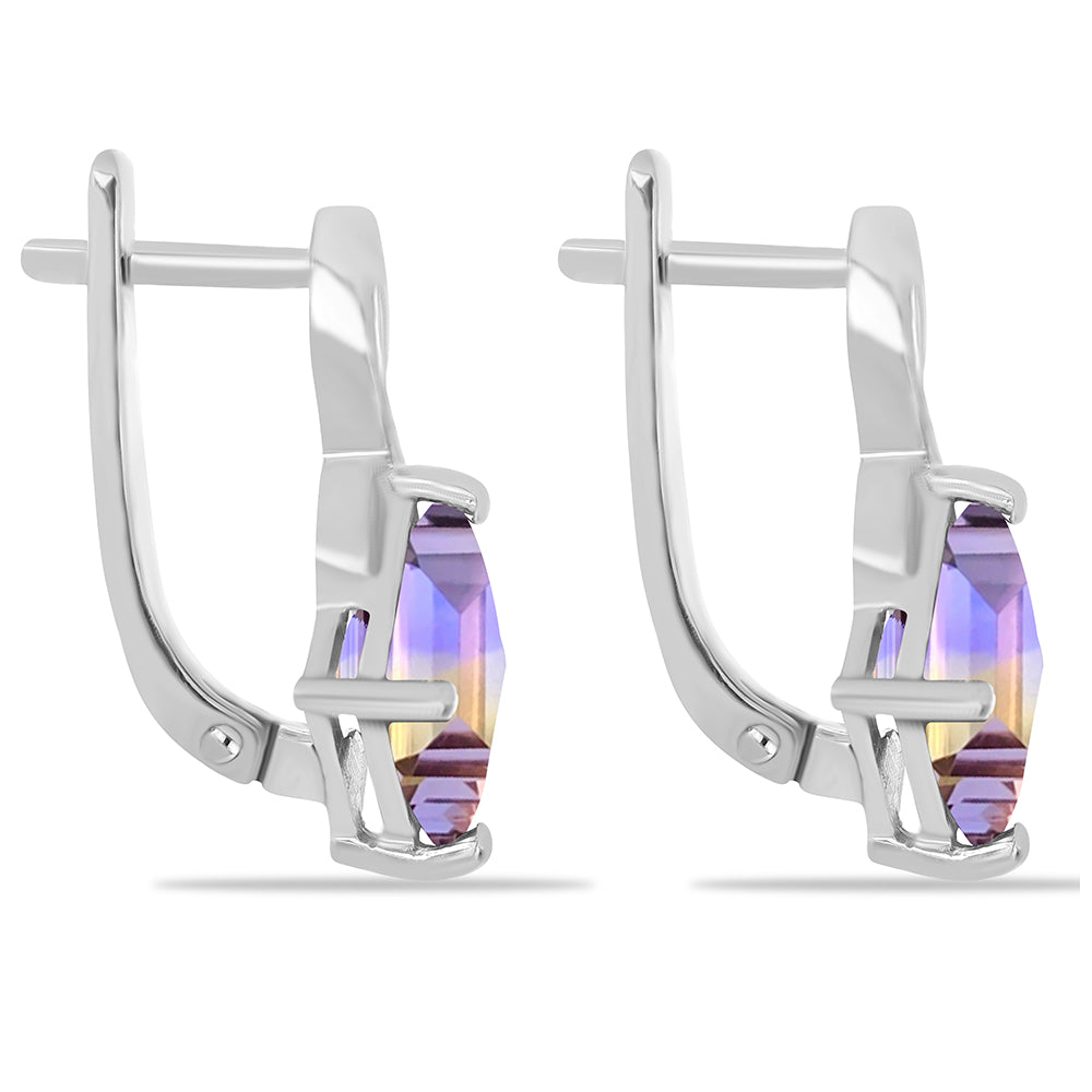 Stříbrné Náušnice s Anahi Ametrínem 2 