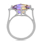 Stříbrný Prsten s Anahi Ametrínem a Bílým Topazem
