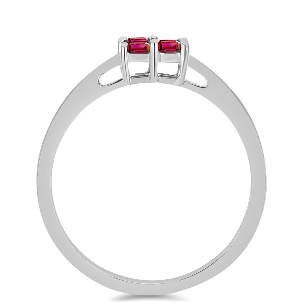 Stříbro 925/1000 - Prsten s Cruizero Rubelitem - Karátové číslo: 0.4. přibližná hmotnost: 2.01 gramů 2 